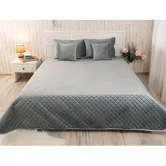 საწოლის გადასაფარებელი Runo 330.55_Dark Grey 220х240 სმ
