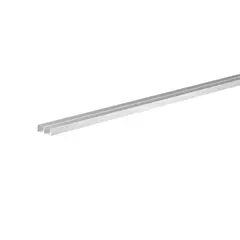 Aluminum profile Ш-beam Arcansas anodized silver 16x7x1000 mm