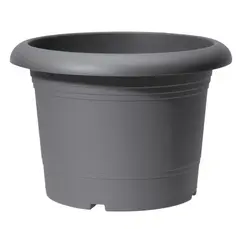 ქოთანი ყვავავილის პლასტმასი Scheurich METALLIC GREY 30/322