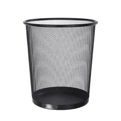 Trash bin for the office metal 28 cm