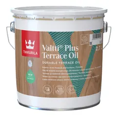 ხის დამცავი საღებავი Tikkurila Valtti Plus Terrace Oil Clear 2,7 ლ