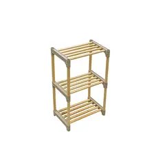 Wooden shelf Sev Plastik 3 tier
