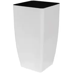 Pot plastic Aleana Kvadro white rose