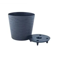 Plastic pot Aleana Fiujne 1.6 l granite
