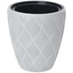 ქოთანი ყვავავილი FORM-PLASTIC Flow 40 white 4710-011