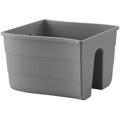 პლასტმასის ქოთანი ყვავილებისთვის FORM PLASTIC Wave railing pot 2488-014 Ø30 ანტრაციტი