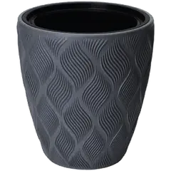 ქოთანი ყვავავილის  FORM PLASTIC Flow 40 anthracite 4710-014