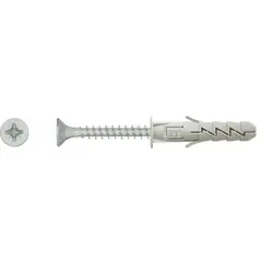 დიუბელი უნივერსალური UNIPLUG Koelner 8x65 მმ სჭვალით 5,0x80 მმ 6 ც B-UNIFIX-08L+  ბლისტი