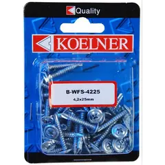 სჭვალი თხელი ფირფიტისათვის Koelner 50 ც 4,2x25 მმ B-WFS-4225  ბლისტი