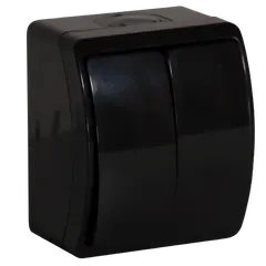 Switch ORNO AQUATIC 2 IP44 black