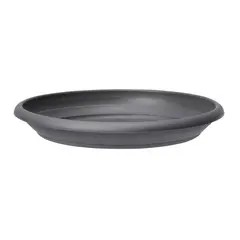 ქოთანის დასადგამი პლასტმასის Scheurich METALLIC GREY 64/331 UNTERTELLER