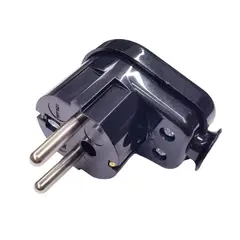 ჩანგალი Timex განათებით 16А 250V შავი Uni-Schuko