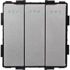 ჩამრთველი ჩარჩოს გარეშე Socket Style 3 ნაცრისფერი