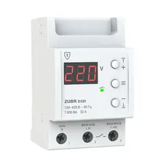 რელე ZUBR ერთფაზიანი ძაბვის 3 მოდულისთვის 32 A 7 000 VA D32t