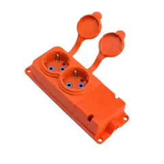 Rubber 2 ByLion orange 16A IP44 2KMP-O