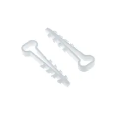 სამონტაჟო დუბელ ხამუთი EKF PROXIMA 5-8 მმ ბრტყელი კაბელისთვის 100 ც თეთრი