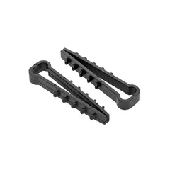 სამონტაჟო დუბელ ხამუთი EKF PROXIMA 5-8 მმ ბრტყელი კაბელისთვის 100 ც შავი