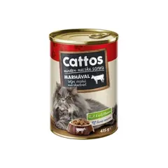 კატის სველი საკვები Cattos 415გ საქონლის ხორცით