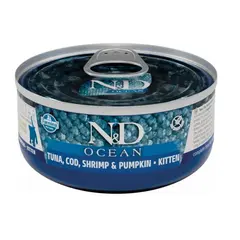 Wet food for kittens Farmina N&D Ocean Kitten tuna, cod, shrimp and pumpkin 70 g