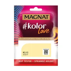 Краска-тест интерьерная Magnat Kolor Love 25 мл KL12 желтая