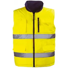ჟილეტი ორმხრივი დათბილული Coverguard HI-WAY 7HWGYL L ყვითელი