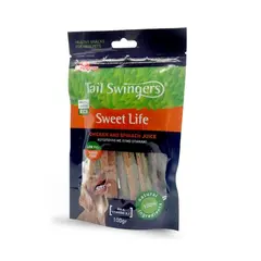 ძაღლის სასუსნავი Pet Interest Tailswingers Stripes ისპანახი და ქათამი 100 გ