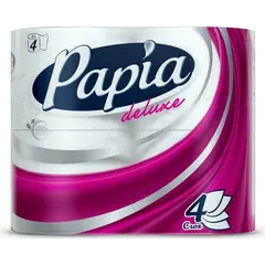 ტუალეტის ქაღალდი Papia Deluxe 4 ც