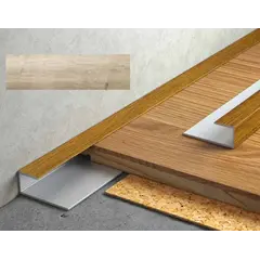 Threshold end aluminum Salag Stratus 12/930 mm. fraxinus