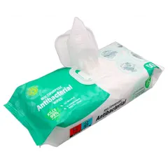 Wet wipes antibacterial Compact 50pcs