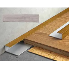 Threshold end aluminum Salag Stratus 12/1800 mm. fraxninus