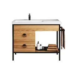 Floor cabinet with washbasin Denko Dila 100 OAK