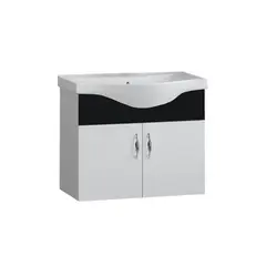 Hanging cabinet with washbasin Denko Akyazi 55 Black