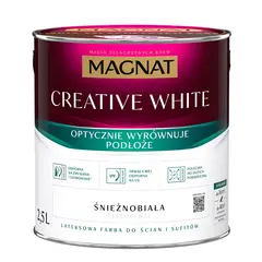 საღებავი ლატექსის მქრქალი Magnat Creative White 2,5 ლ
