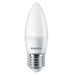 Лампа PHILIPS LED E27 6W 620Lm 840 B35