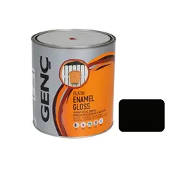საღებავი ხის და ლითონის Genc Synthetic glossy paint Silver 9103 შავი მქრქალი 750 მლ