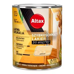 Quick drying interior varnish Altax semi matt colourless 750 ml