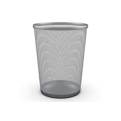 Trash bin for the office metal 30 cm