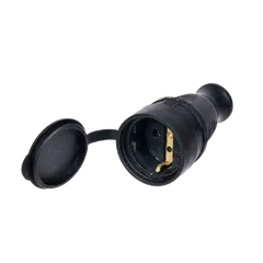 Cassette ByLion 1 rubber black 16A IP44 KDP ByLion