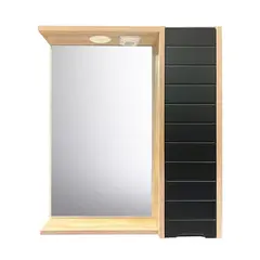 Cabinet with mirror Denko Mostar 70 Anthracite Grey/Sonoma LED
