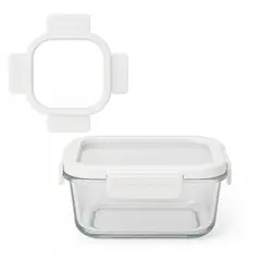 მინის კონტეინერი ოთხკუთხედი Ronig 1100 მლ