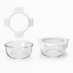 მინის კონტეინერი მრგვალი Ronig 400 მლ