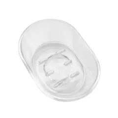 Мыльница 13 см прозрачная