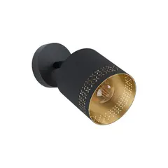 კედლის სანათი EGLO 99276 1 E27 ESTEPERRA შავი ოქროსფერი