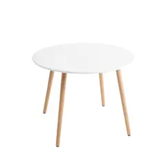 Стол обеденный 80x75 см ROOKIE ROUND TABLE WHITE