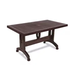 Table 80x140 cm dark brown CT061