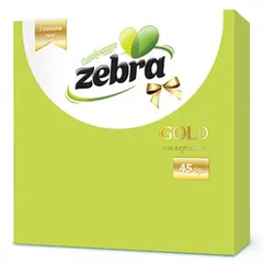 Napkins Zebra Deluxe green 33x33 cm