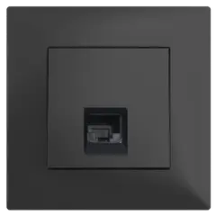 ტელეფონის როზეტი ჩარჩოს გარეშე LEGRAND RJ11 შავი