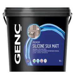 საღებავი ინტერიერის Gench Silicone Silk Matt 15 ლ