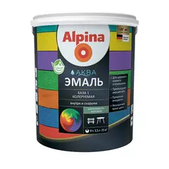 ემალი აკრილის Alpina Aqua აბრეშუმისებრი-მქრქალი 2,5 ლ