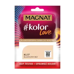 Interior paint test Magnat Kolor Love 25 ml KL37 classic beige